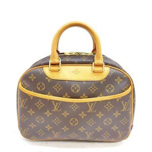 Authentic Louis Vuitton Trouville Brown Monogram Hand Bag mn564-011326